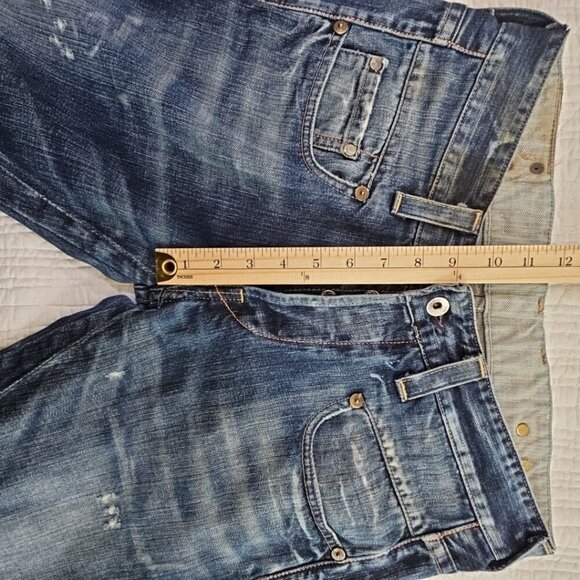 G-Star Raw 3301 Button Fly Straight Fit Blue Denim Jeans Men's Size 32Wx28L EUC - Picture 6 of 16